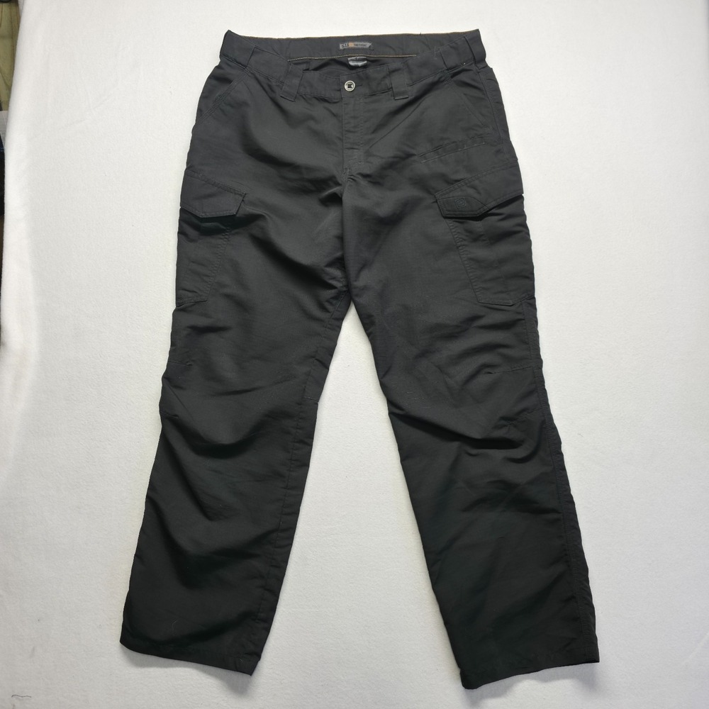 5.11 Tactical Men's Black Ripstop Cargo Utility Pants Size 38X32